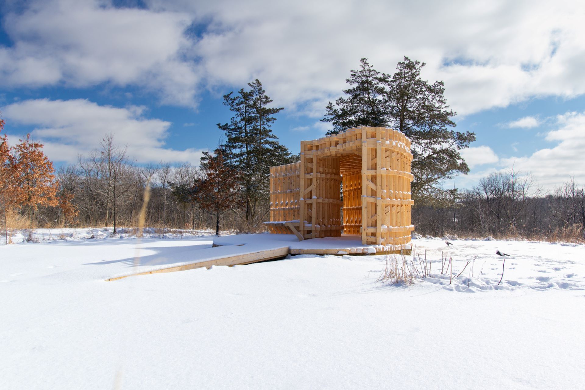 Robotically Fabricated Timber Pavilion