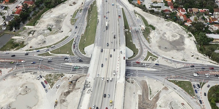 First Diverging Diamond Interchanges Open for the Miami-Dade Expressway Authority’s (MDX) SR 836 Toll Highway Capacity Improvements Construction Project in South Florida