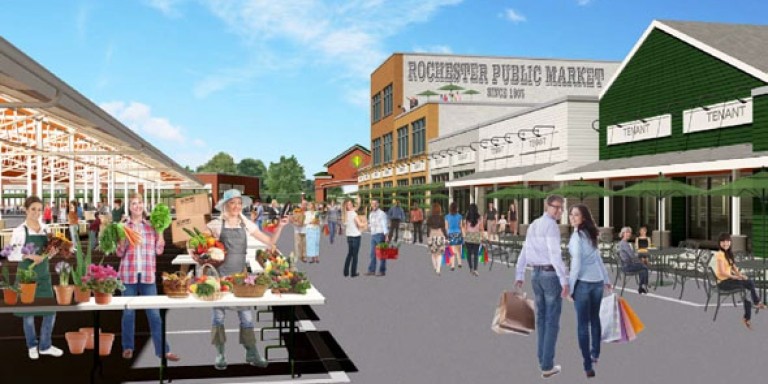 Concept art for Rochester Public Market