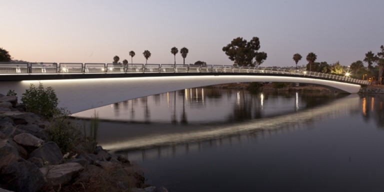 Rose Creek Bikeway Bridge in San Diego